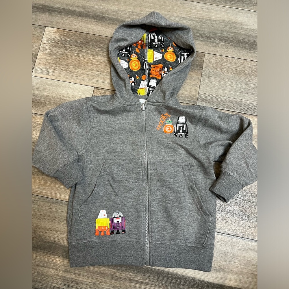NWT Disney Star‎ Wars Halloween Zip Up Hoodie - 4